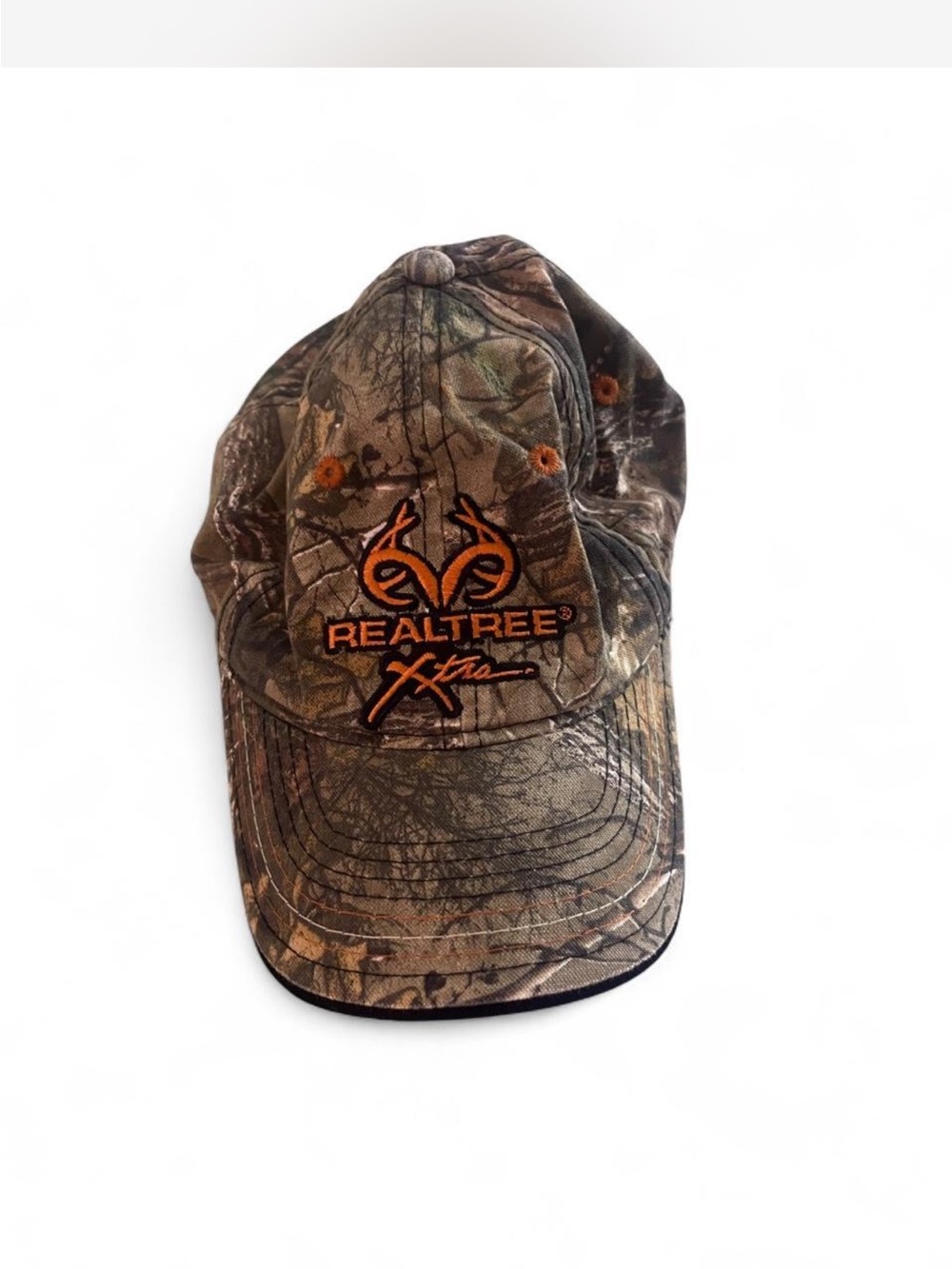 Realtree Xtra Men's Camo Cap with Orange Logo